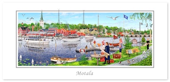 Vykort Motala