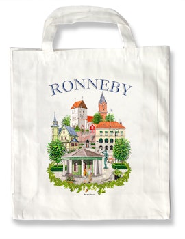 Tygkasse Ronneby emblem 37,5 x 40 cm bälg