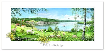 Vykort Kungsbacka Fjärås Bräcka