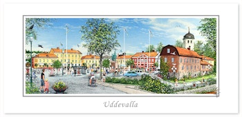 Vykort Uddevalla Torg
