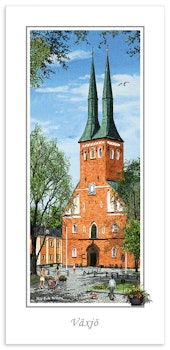 Vykort Växjö Domkyrka