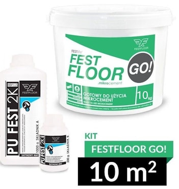 Kit 10 m2, Fest Floor Go! För Kakel och Klinker