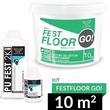 Kit 10 m2, Fest Floor Go! För Kakel och Klinker