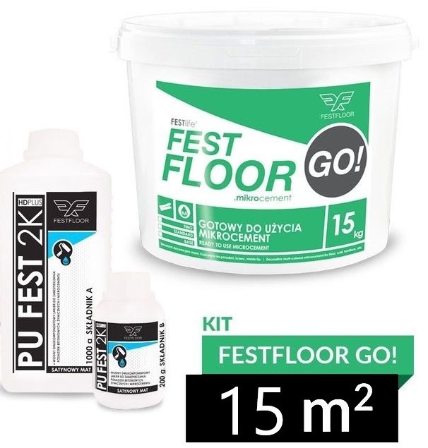 Kit 15 m2, Fest Floor Go! För Kakel och Klinker