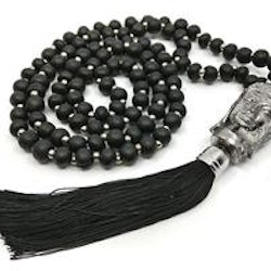 Mala - Buddha 108 pärlor svart