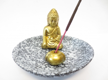 "NYHET" Rökelsehållare Golden Buddha