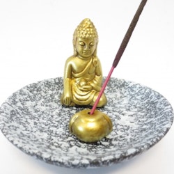"NYHET" Rökelsehållare Golden Buddha