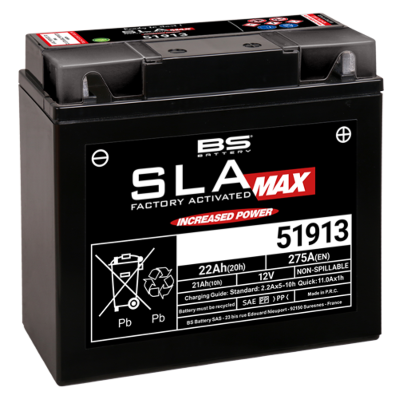 BS Batteri 51913 (FA) SLA MAX - Sealed & Activated