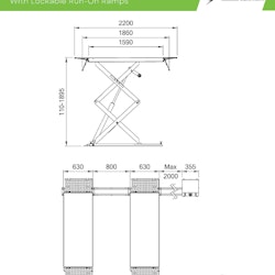 Saxlyft Dunlop DSL36 3.6 Ton