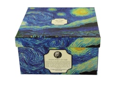 Tekopp Jumbo XL med fat och box - Van Gogh- "Starry Night"