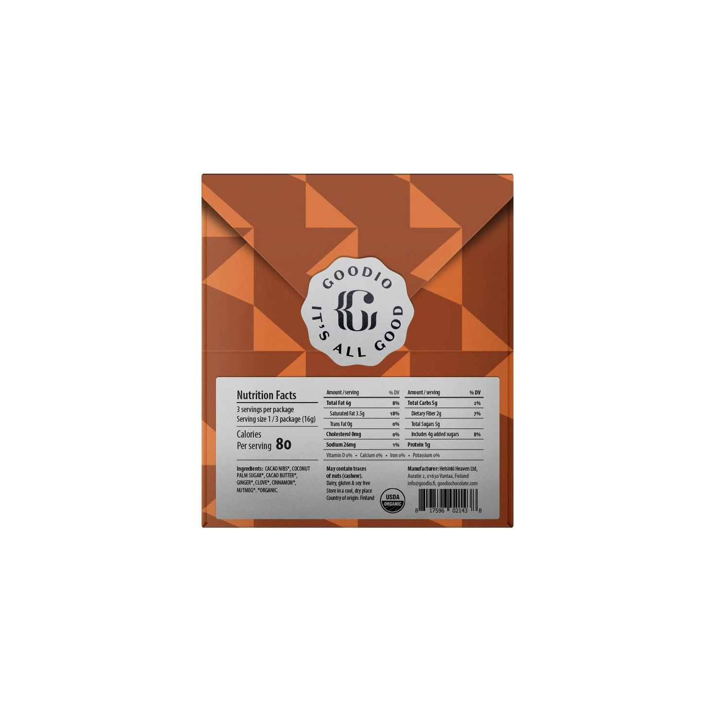 Goodio Chocolate - Pumpkin Spice