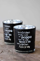 Ljuslykta Pappa - gåvobox - Majas lyktor - Barncancerfonden