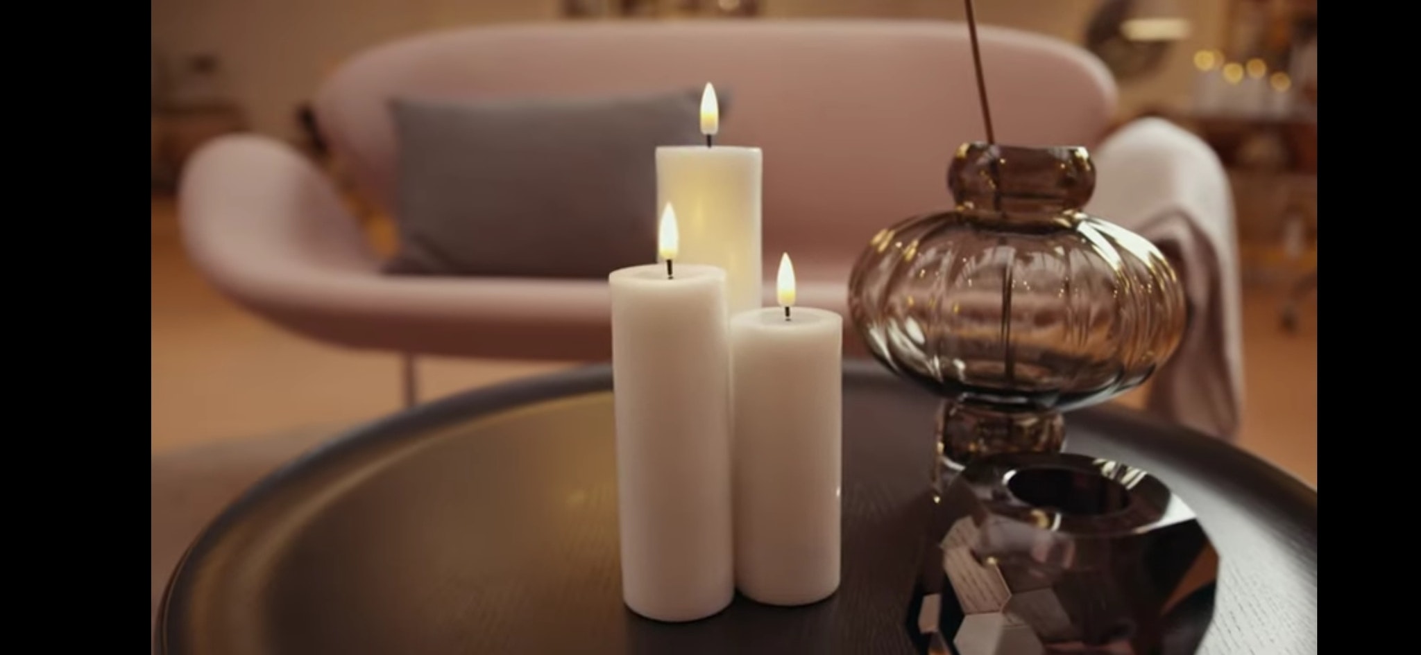 Vita led blockljus för inomhus
