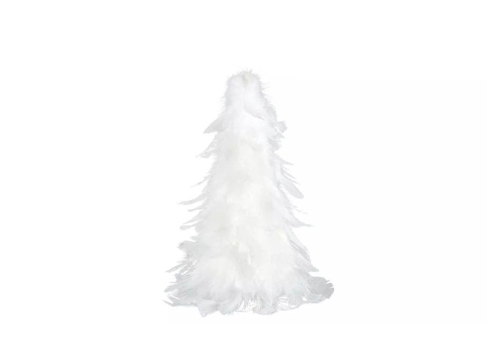 Gran fjäder vit eller grön