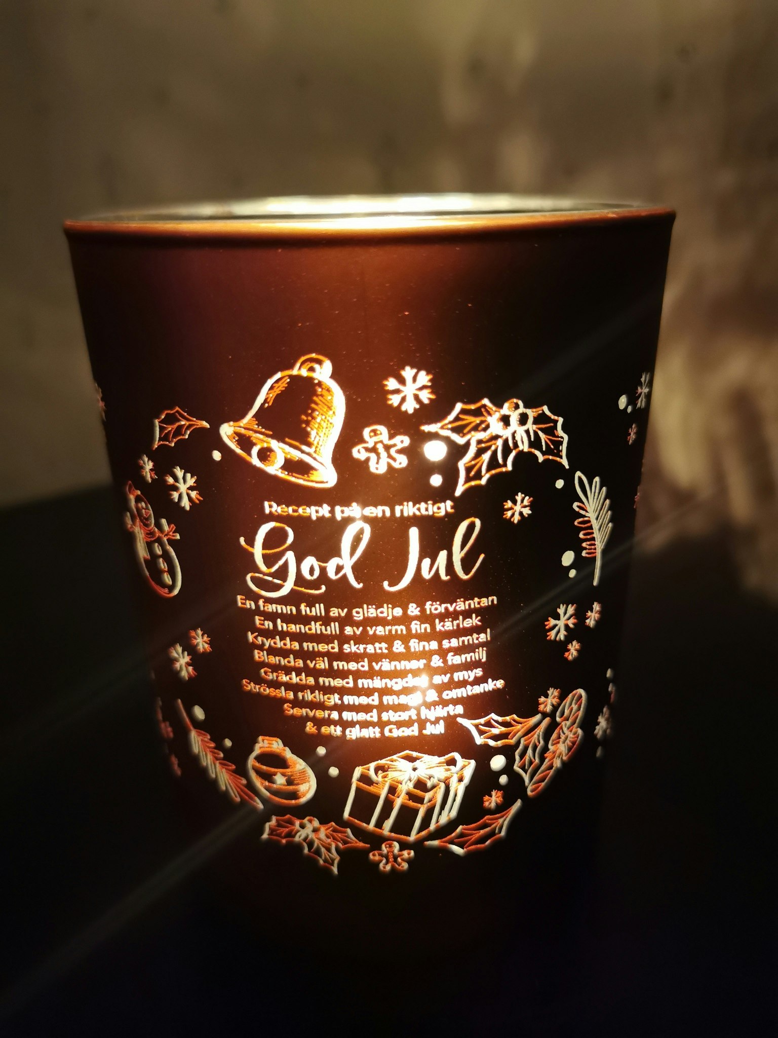 Recept på en GOD JUL - Ljuslykta  -Majas lyktor -