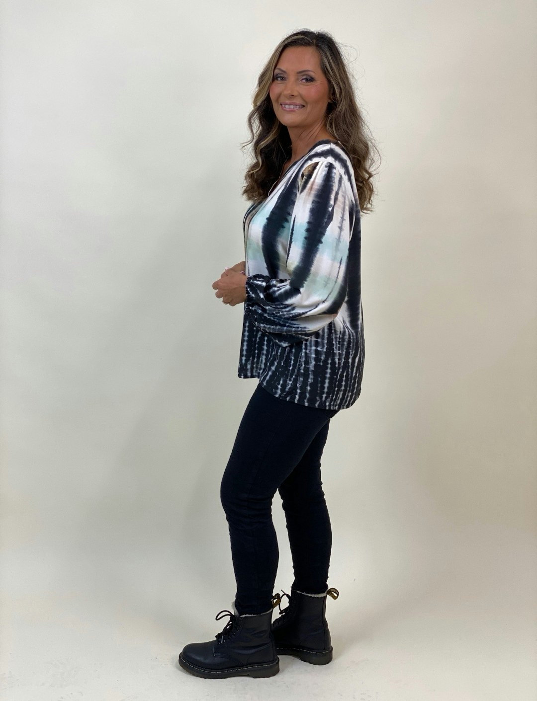 Vacker blus i viscose.