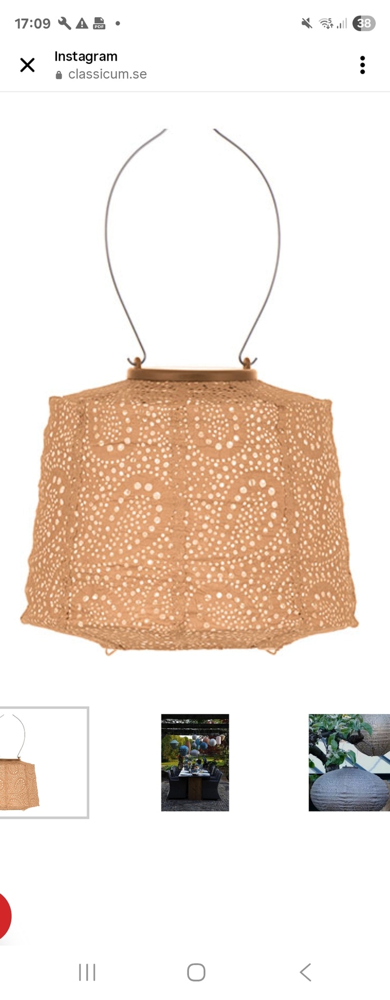 Lampskärm 20 cm