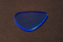 Akrylskiva Gjuten PMMA GS (3 mm ) Pop Blå Fluorescerande kanter Transparent 70 %