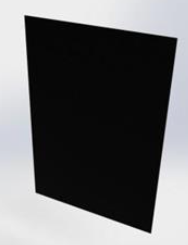 Akrylskiva Gjuten PMMA GS (3 mm ) Matt/blank Svart Transparent