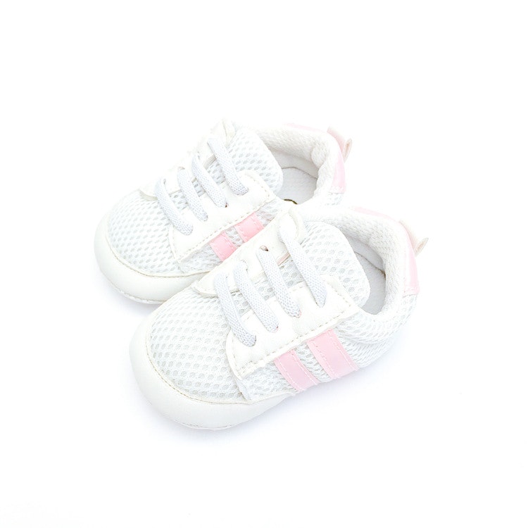 Babyskor Sport Vit & Rosa 0-6 mån