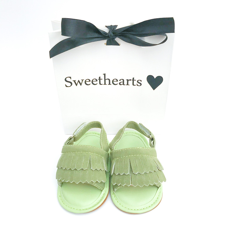 Bebis första skor Sandal Grön 0-6 mån