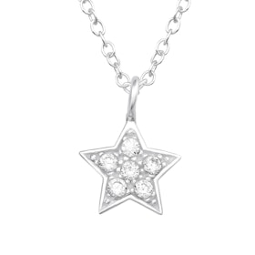 Doppresent till pojke -  Barnhalsband Stjärna i äkta silver