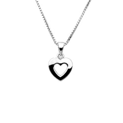 Halsband Hjärta - Silverhalsband med litet sött Silverhjärta