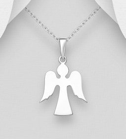 Doppresent flicka - Skyddsängel i elegant design äkta silver