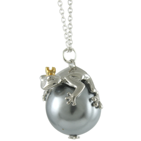 Silverhalsband "Prince Charming - A good kiss can work wonders" GREY Sphere of Life