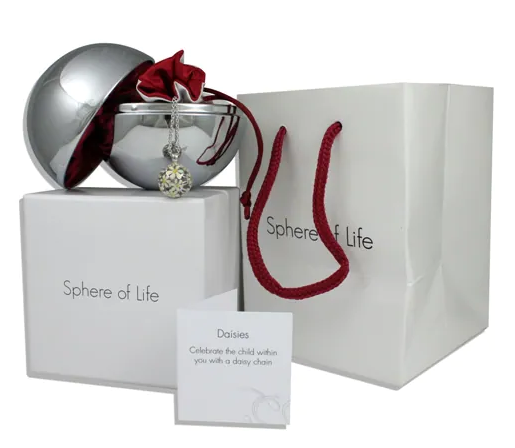 Silverhalsband "Connecting the Dots" Sphere of Life