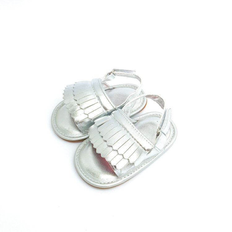 Babyskor Sommar Sandal Silver 6-12 mån