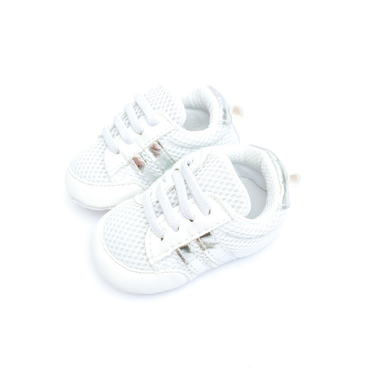 Babyskor Sport Vit & Silver - skor till bebis