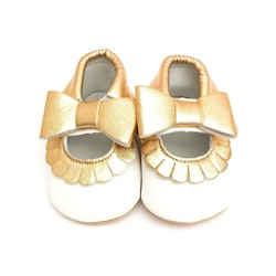 Babysko Sweethearts Ballerina VIT & GULD