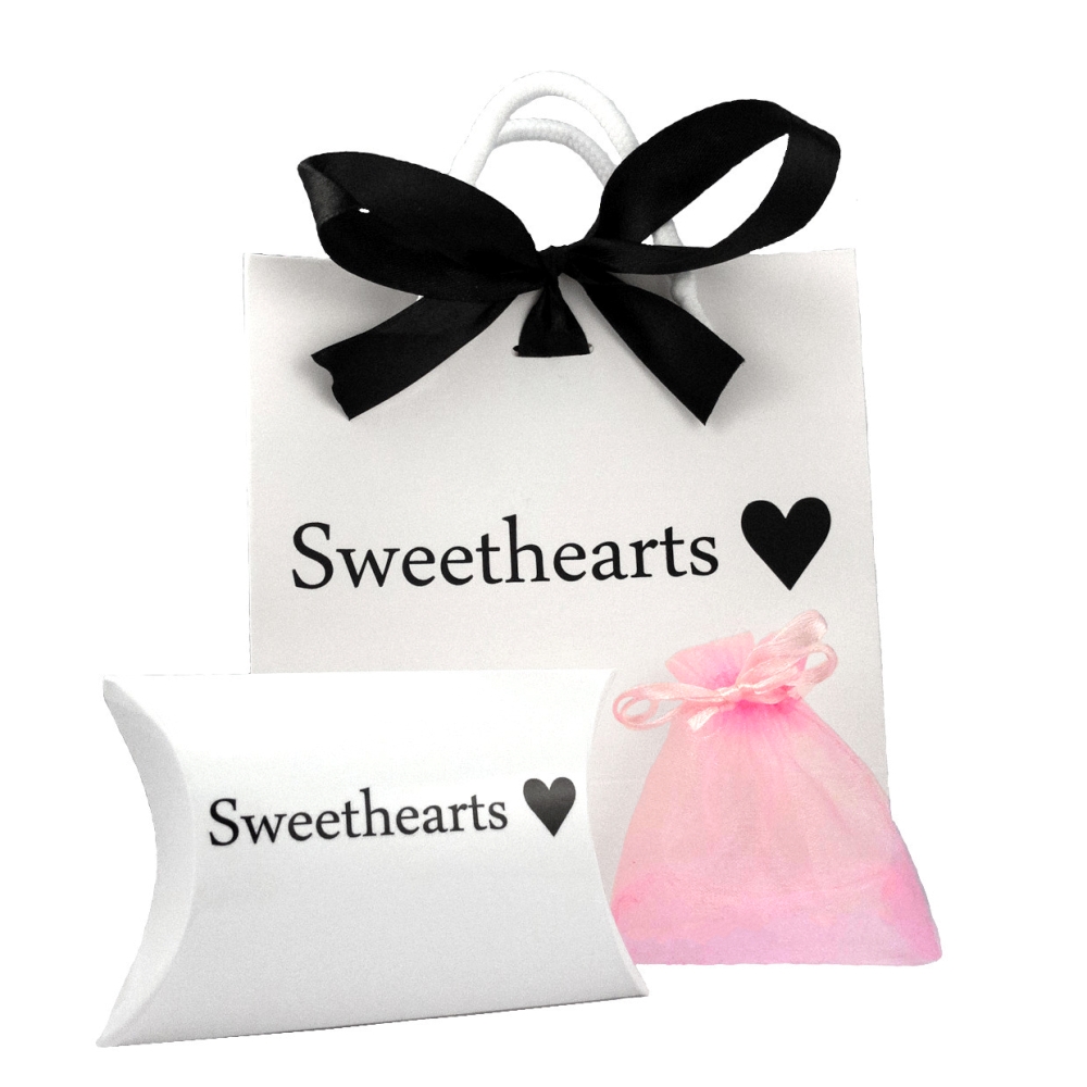 Sweethearts kasse & ask med logo