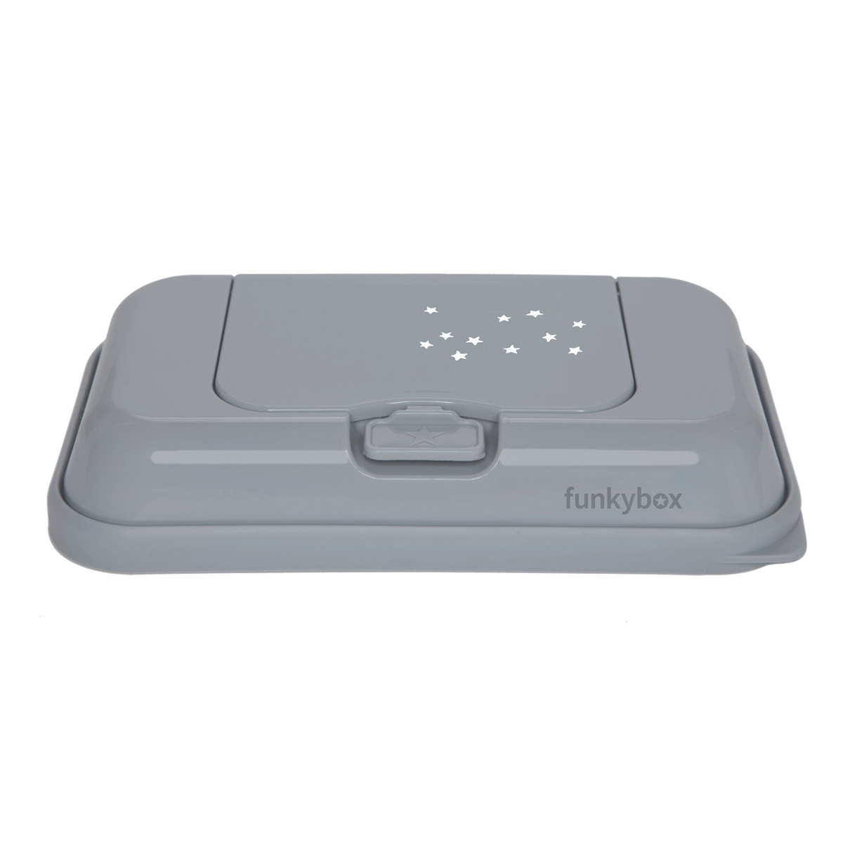 Funkybox ToGo Grey Little Stars - en portabel förvaringsask för dina våtservetter