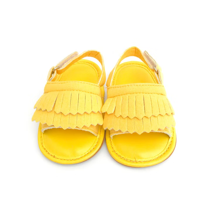 Sweethearts Babyskor - sko till bebis, gul sandal - Doppresenter,  Bebispresenter & Barnsmycken - Fri Frakt Sweethearts.se
