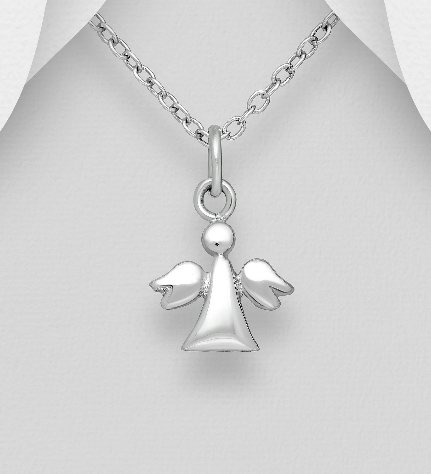 Halsband Ängel - ett smycke med en liten skyddsängel i silver