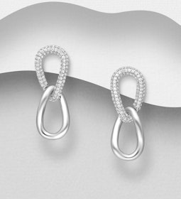 Silverörhängen - stilfull design med stora snygga örhängen