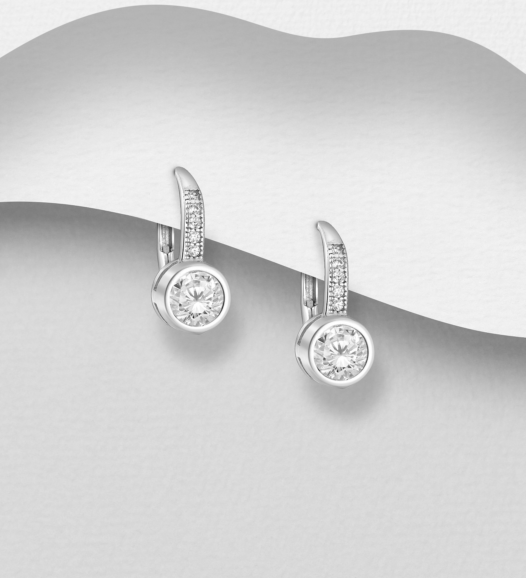 Silverörhängen vackra örhängen i elegant design - örhängen till tjej/ dam i äkta 925 sterling silver
