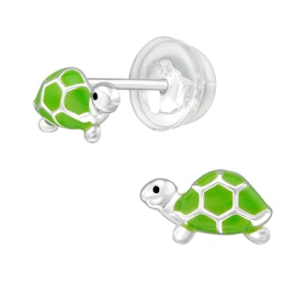 Barnörhängen Sköldpaddor - örhängen till barn i äkta silver