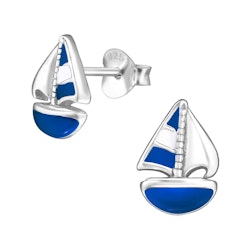 Barnörhängen Segelbåt - söta örhängen till barn i silver