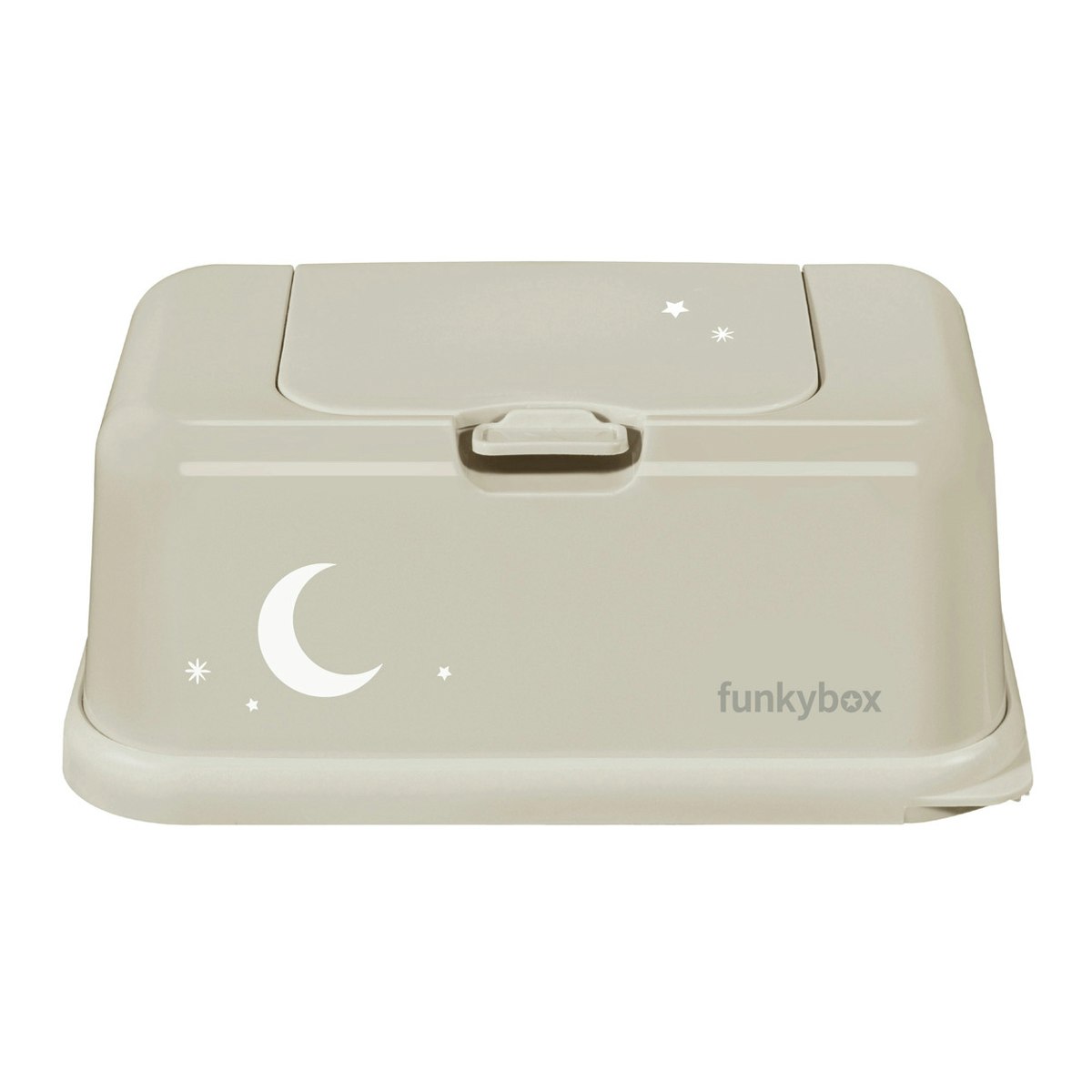 Funkybox förvaring till våtservetter Kaki Måne, ask, box, låda i beige