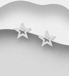 Silverörhängen - glittrande Stjärnor i äkta 925 sterling silver