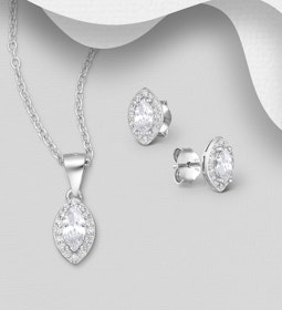 Presenttips - Smyckesset Söt design av cubic zirkonia sten