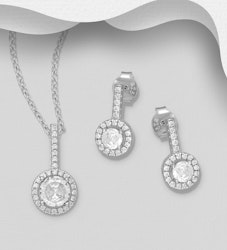 Presenttips - Smyckesset Stilfulla smycken med cubic sten