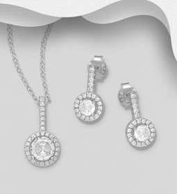 Presenttips - Smyckesset Stilfulla smycken med cubic sten