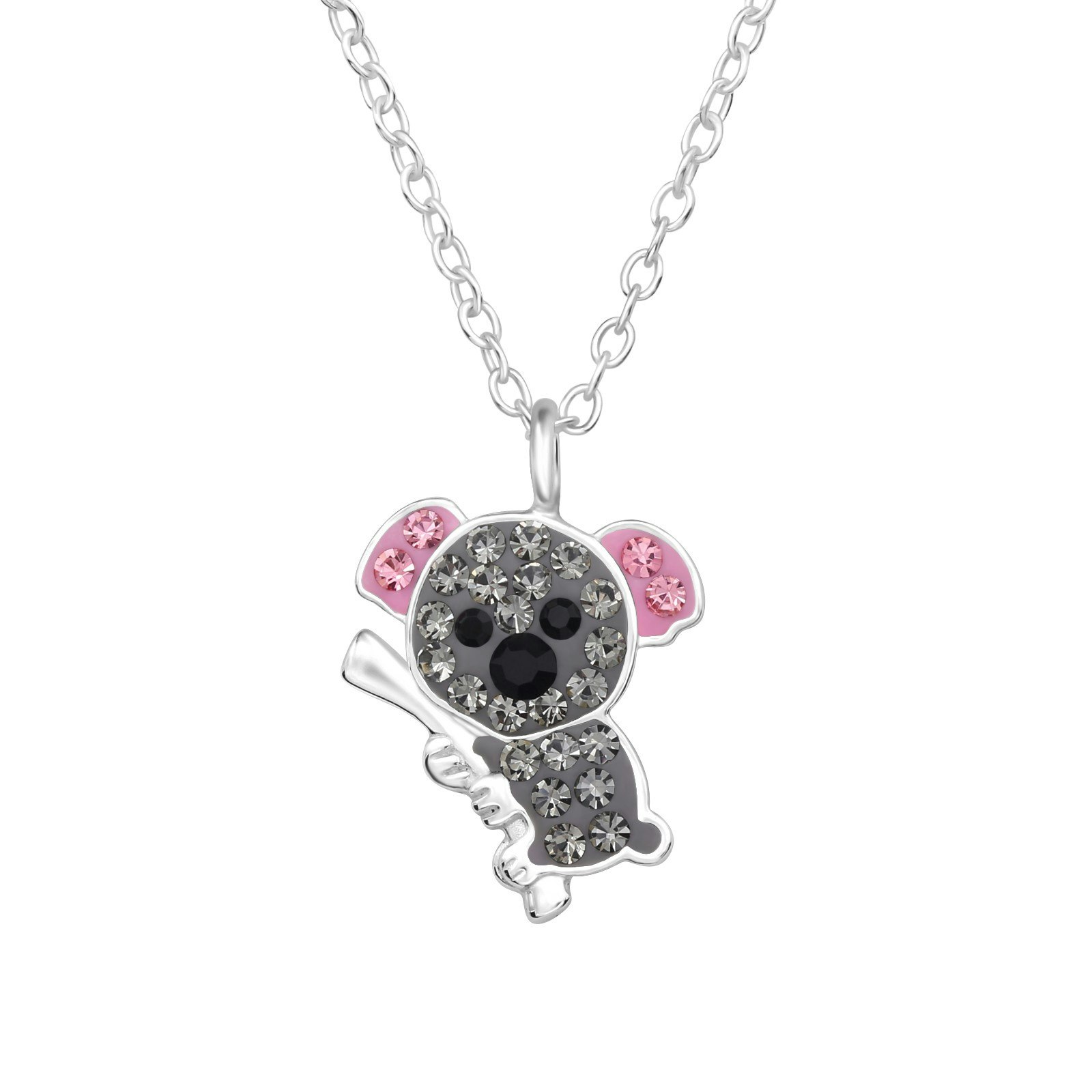 Barnhalsband glittrande Koala - i 925 äkta sterling silver