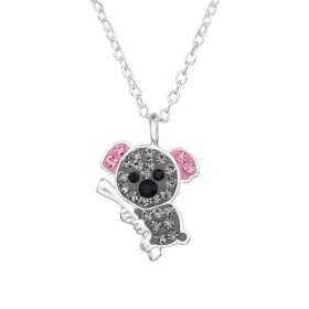 Barnhalsband glittrande Koala - i 925 äkta sterling silver