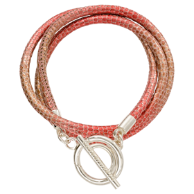 Armband - Wrap Bracelet Shimmer Silver LARGE