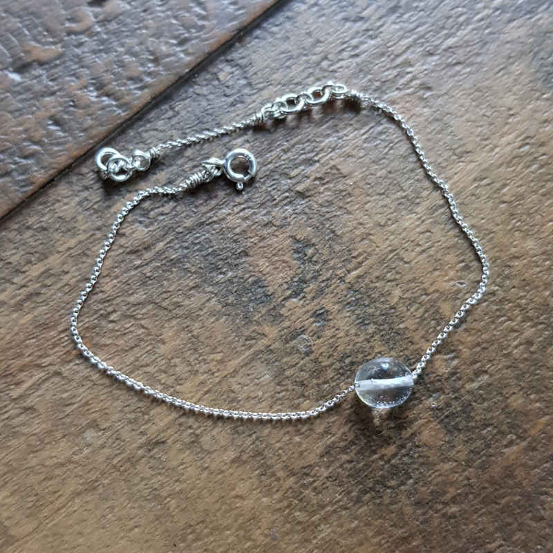 Silverarmband Tiny pebbles bergkristall